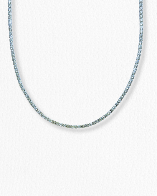 Tennis Choker Plateado