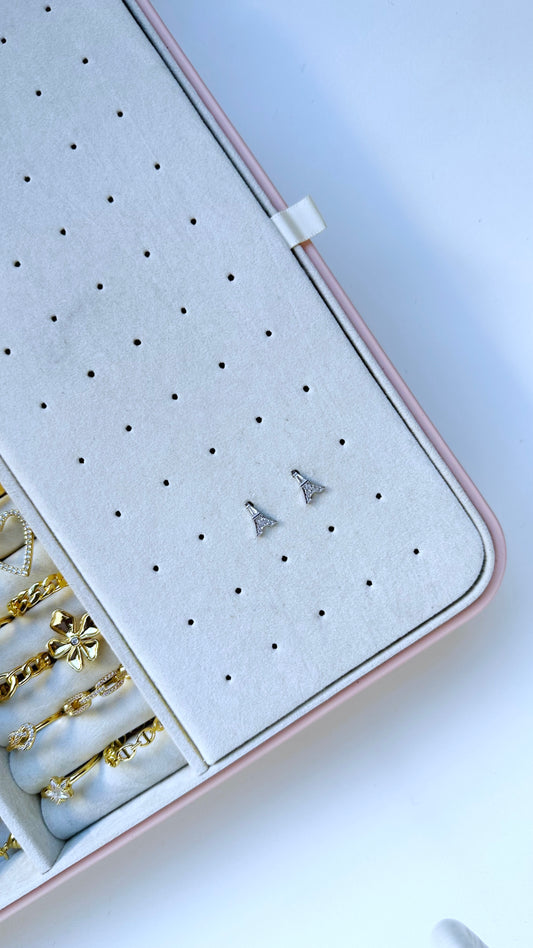 Aretes Torre Eiffel Plateado