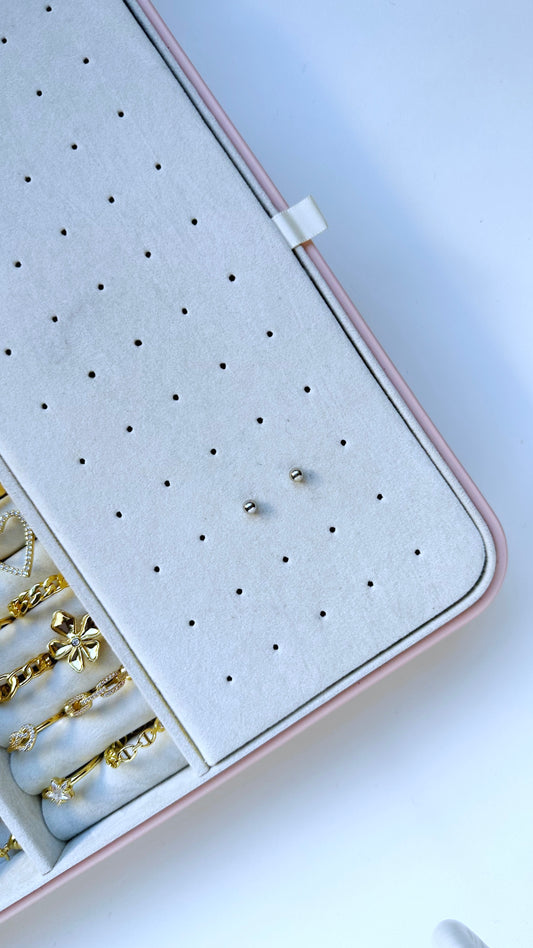 Aretes Balín Plateado