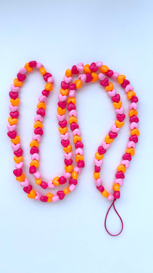 Sujetador Para Celular Largo Corazones