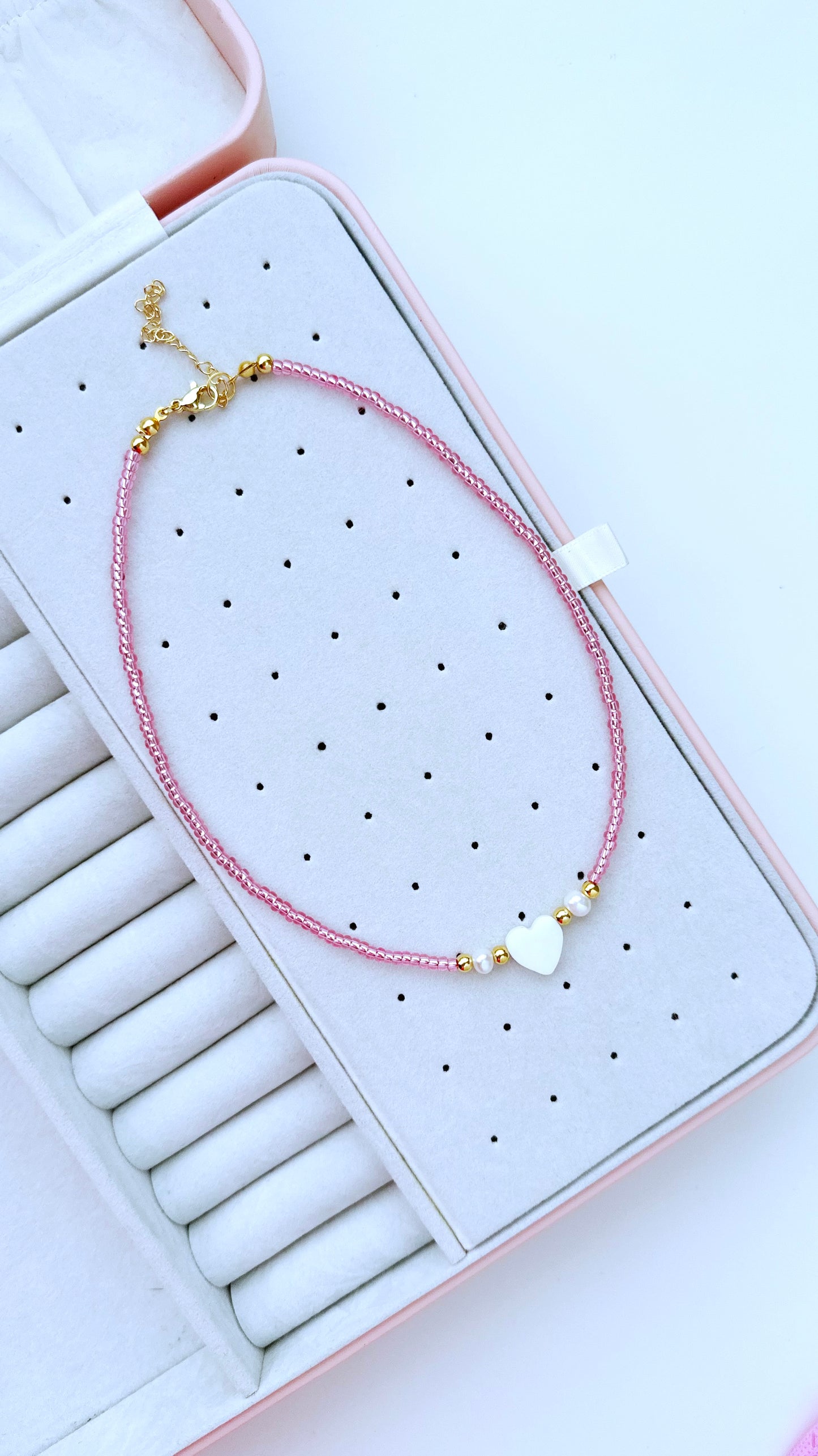 Choker Corazón Nácar